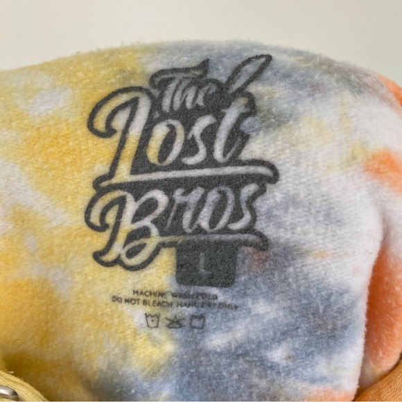 Boo To You Halloween Candy Corn Tie Dye Hoodie Large - Picture 4 of 5